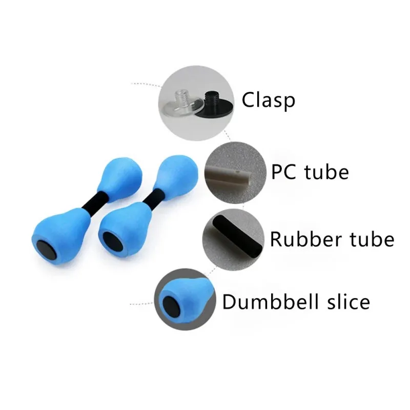 1 Pair Aquatic Exercise Dumbells Water Aerobic Exercise Foam Dumbbells Pool Resistance Swimming Training Water Sports