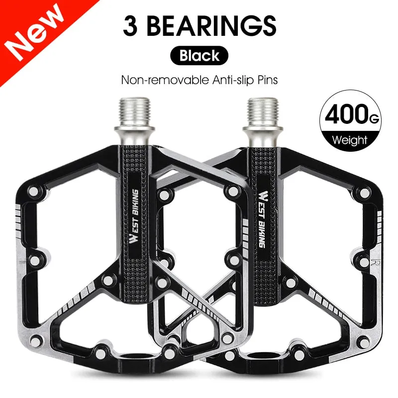 3 Bearings Bicycle Pedals Durable Aluminum Alloy MTB Mountain Road BMX Bike Pedal Anti-slip Flat Cycling Accessories