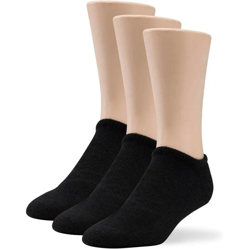 3 Pair Polyester No-Show Antimicrobial Socks - Comfort and Freshness