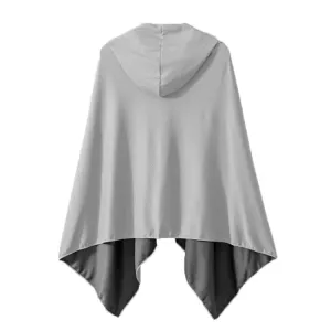 60 x 145cm Cool and Quick-drying Beach Cloak Diving Hooded Changing Clothes Absorbent Towel(Grey)