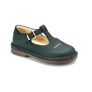 631 - Green Sahara Leather T-strap Shoe for Boy/Girl by London Kids