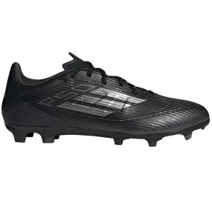 adidas F50 League FG/MG Football Boots - Adult - Black/Iron Metallic/Gold Metallic