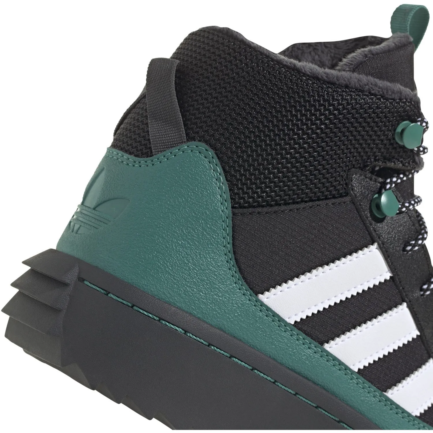 adidas Originals Core black/White/Active Green Superstar Winter Trek J Boots