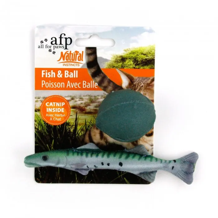 All For Paws Natural Instincts Fish & Ball Cat Toy