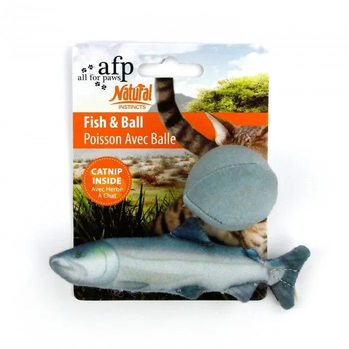 All For Paws Natural Instincts Fish & Ball Cat Toy