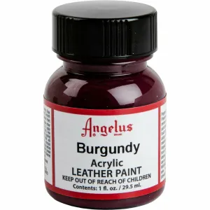 Angelus Acrylic Paint Burgundy #060 29Ml Use On Leather, Vinyl Or Fabric