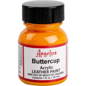 Angelus Acrylic Paint Buttercup #198 29Ml Use On Leather, Vinyl Or Fabric