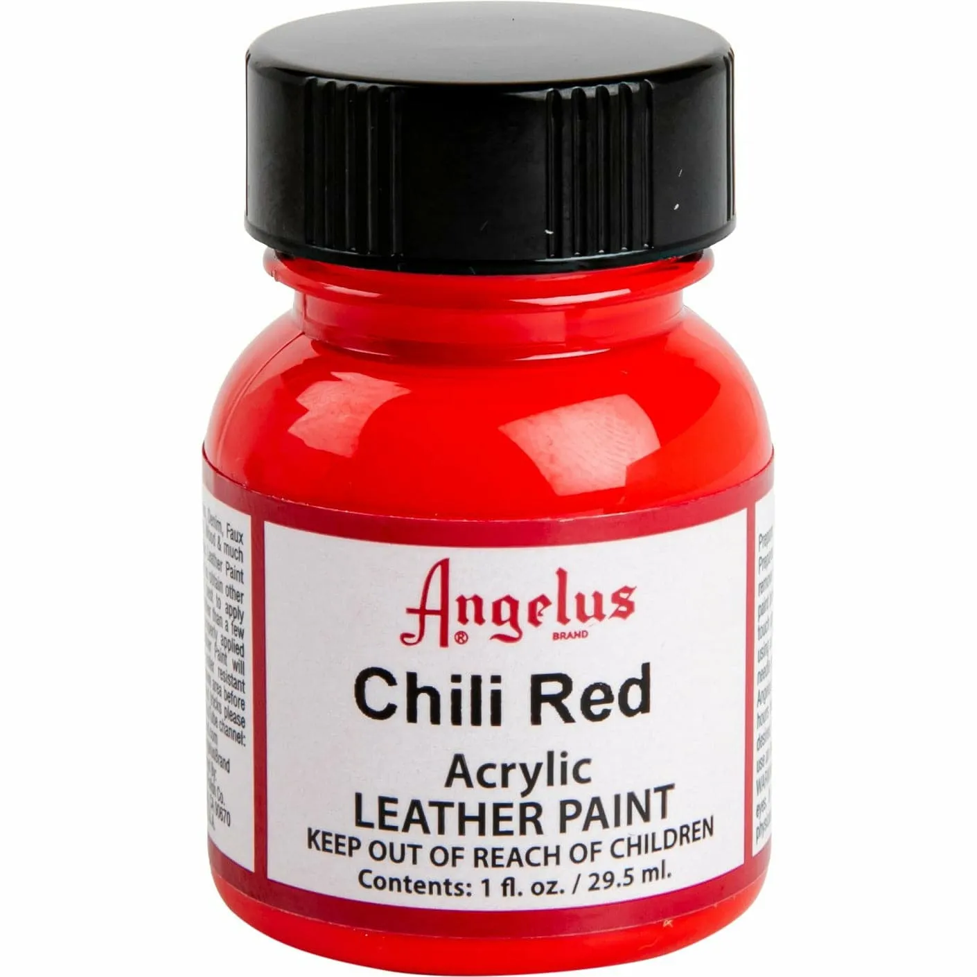 Angelus Acrylic Paint Chilli Red #260 29Ml Use On Leather, Vinyl Or Fabric