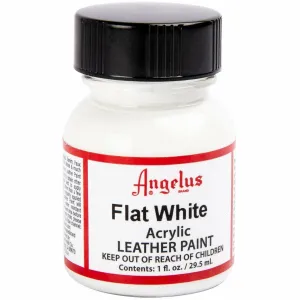 Angelus Acrylic Paint Flat White #105 29Ml Use On Leather, Vinyl Or Fabric