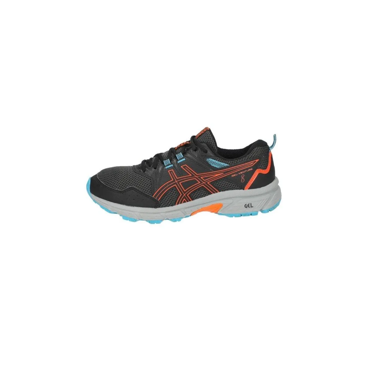 Asics Gelventure 8 Grade School Sport Shoes Fabric Black Colour For Kids