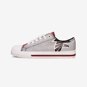 Atlanta Falcons Womens Glitter Low Top Canvas Shoe