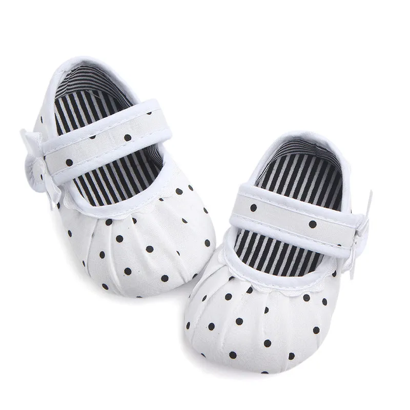 Baby Girl Shoes Cute Polka Dot Princess Kid Anti-slip On Shoes