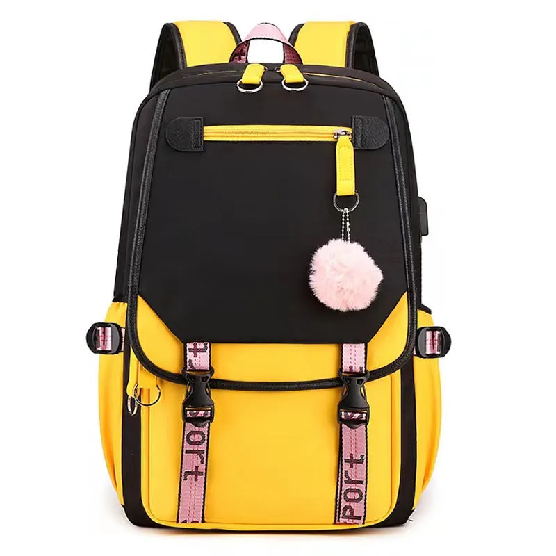 Backpack Schoolbag Student Schoolbag University Style Junior High School Backpack Large Capacity Bag Sports Bag