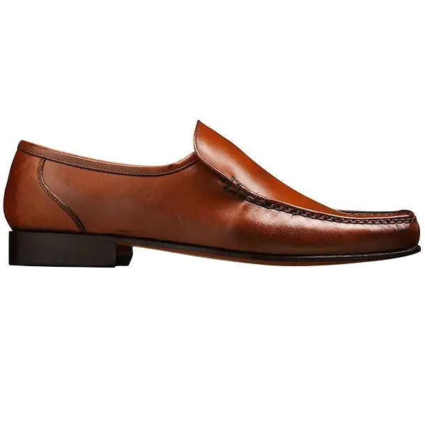 BARKER Javron Shoes - Mens Moccasins - Brown Burnished Calf