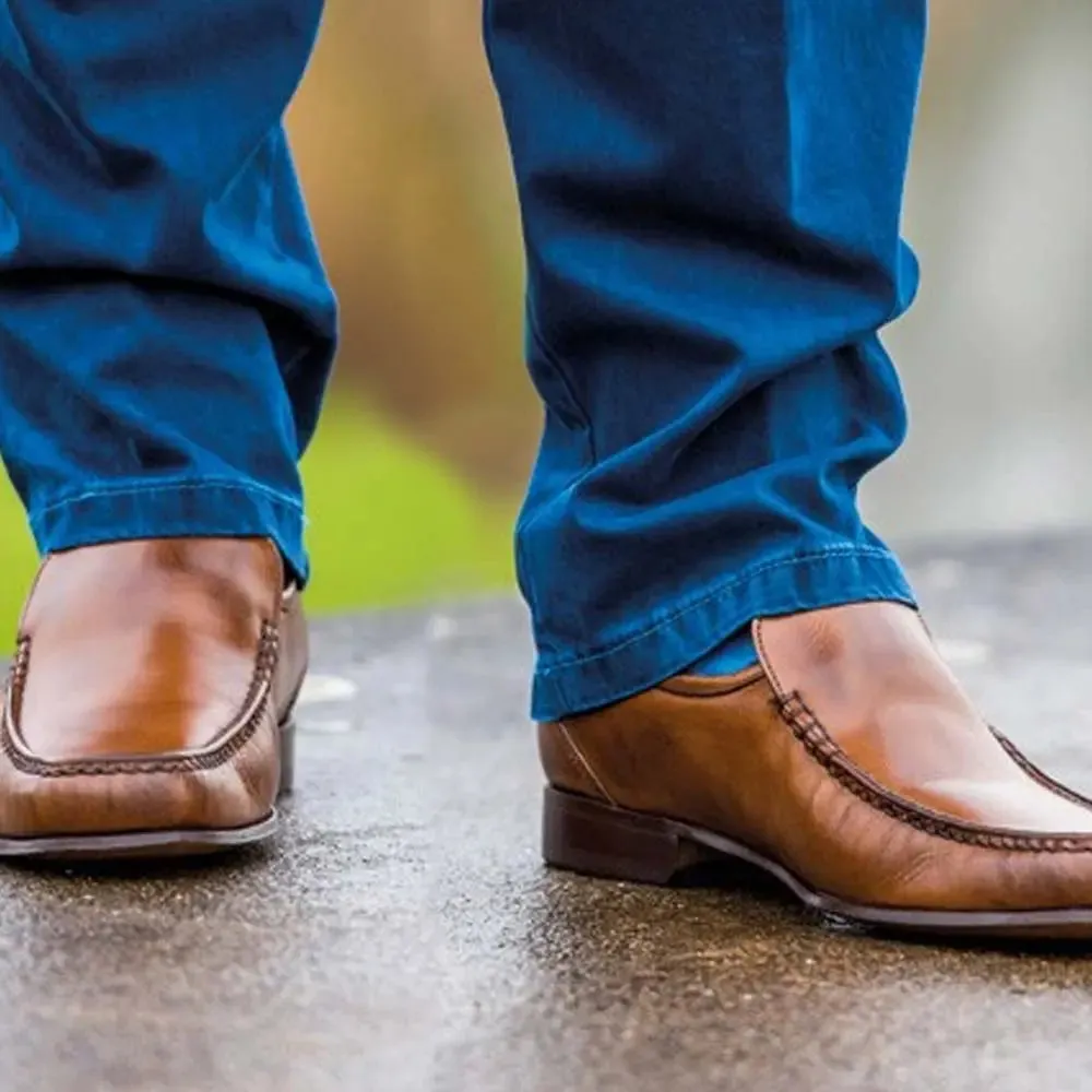 BARKER Javron Shoes - Mens Moccasins - Brown Burnished Calf