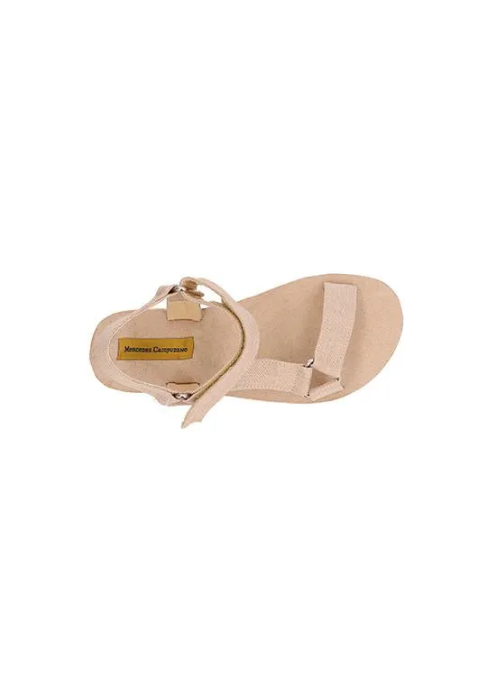 Beige Tolu Sports Sandals for Woman