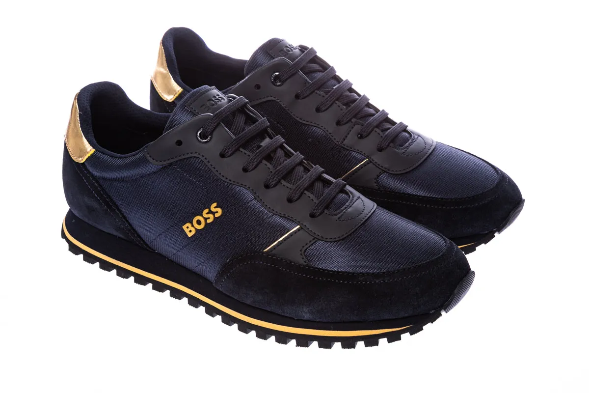 BOSS Parkour-L_Runn_nymx Trainer in Navy & Gold