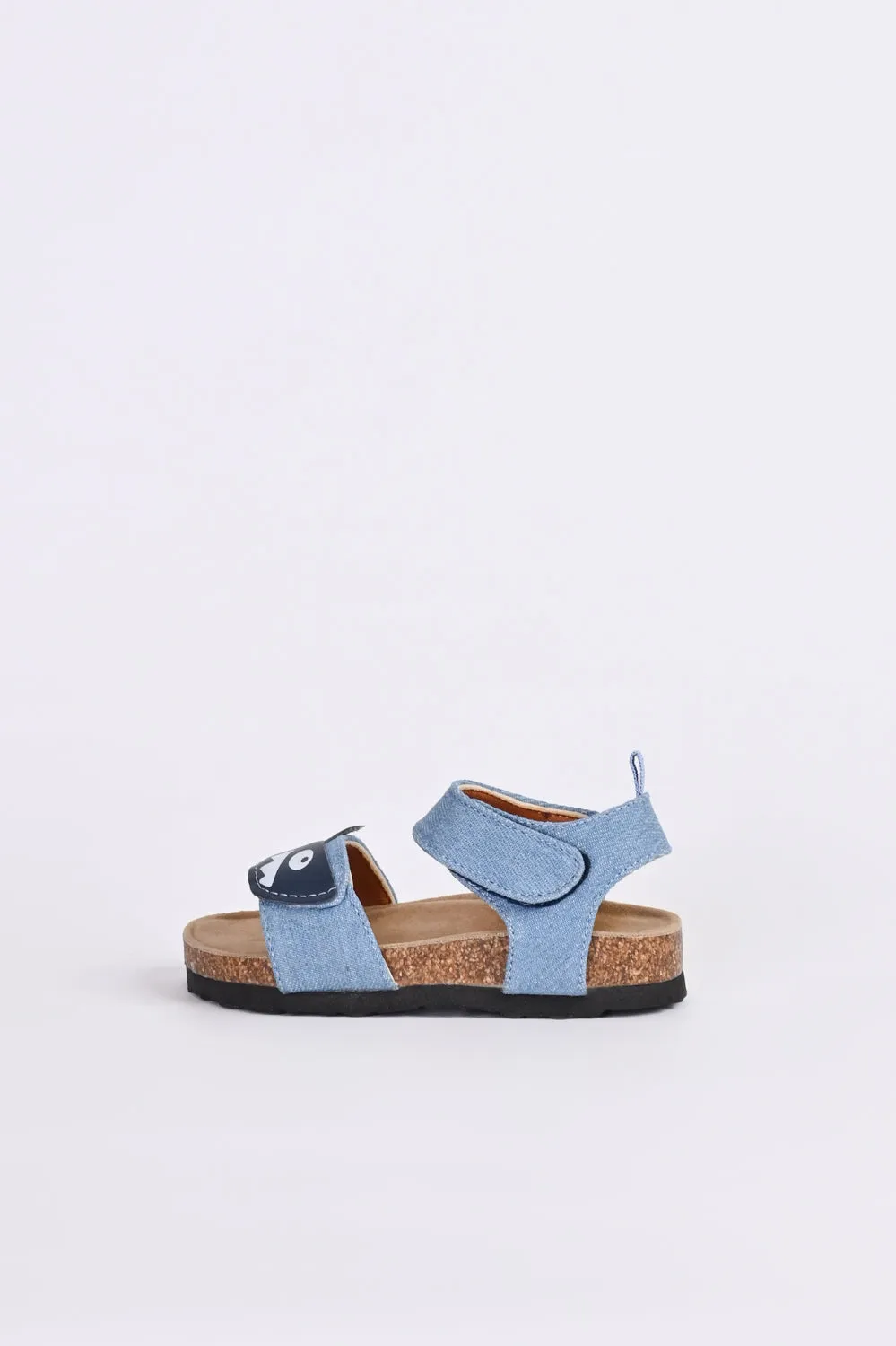 BOYS DENIM SHARK SANDALS