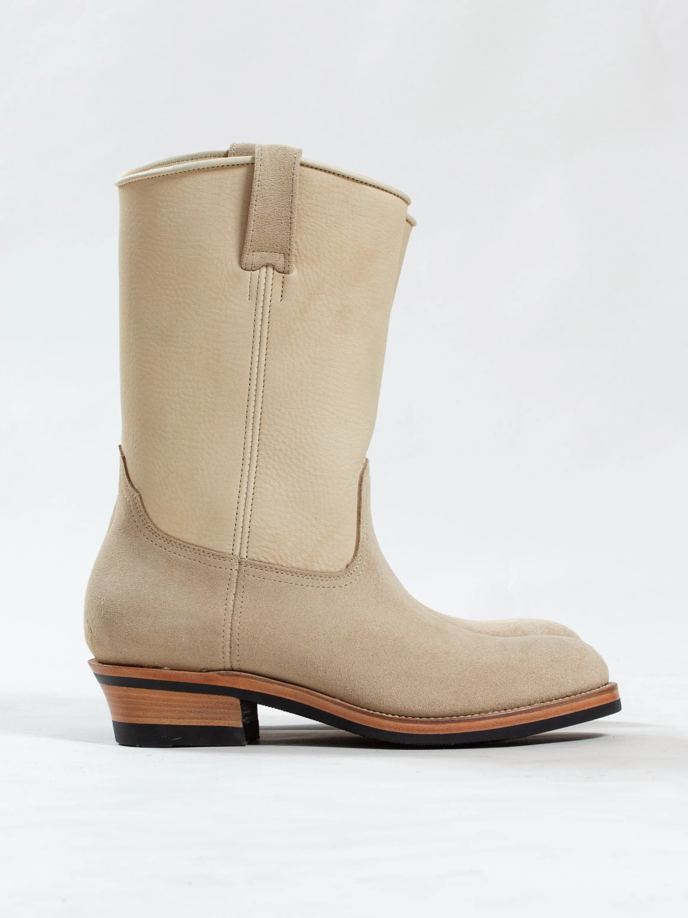 Bright Shoemakers, Roper Boot, Sand Rough Out