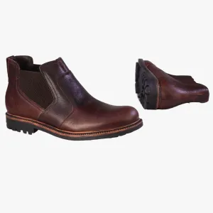 Bronx Mens Sasso Commando Red Brown