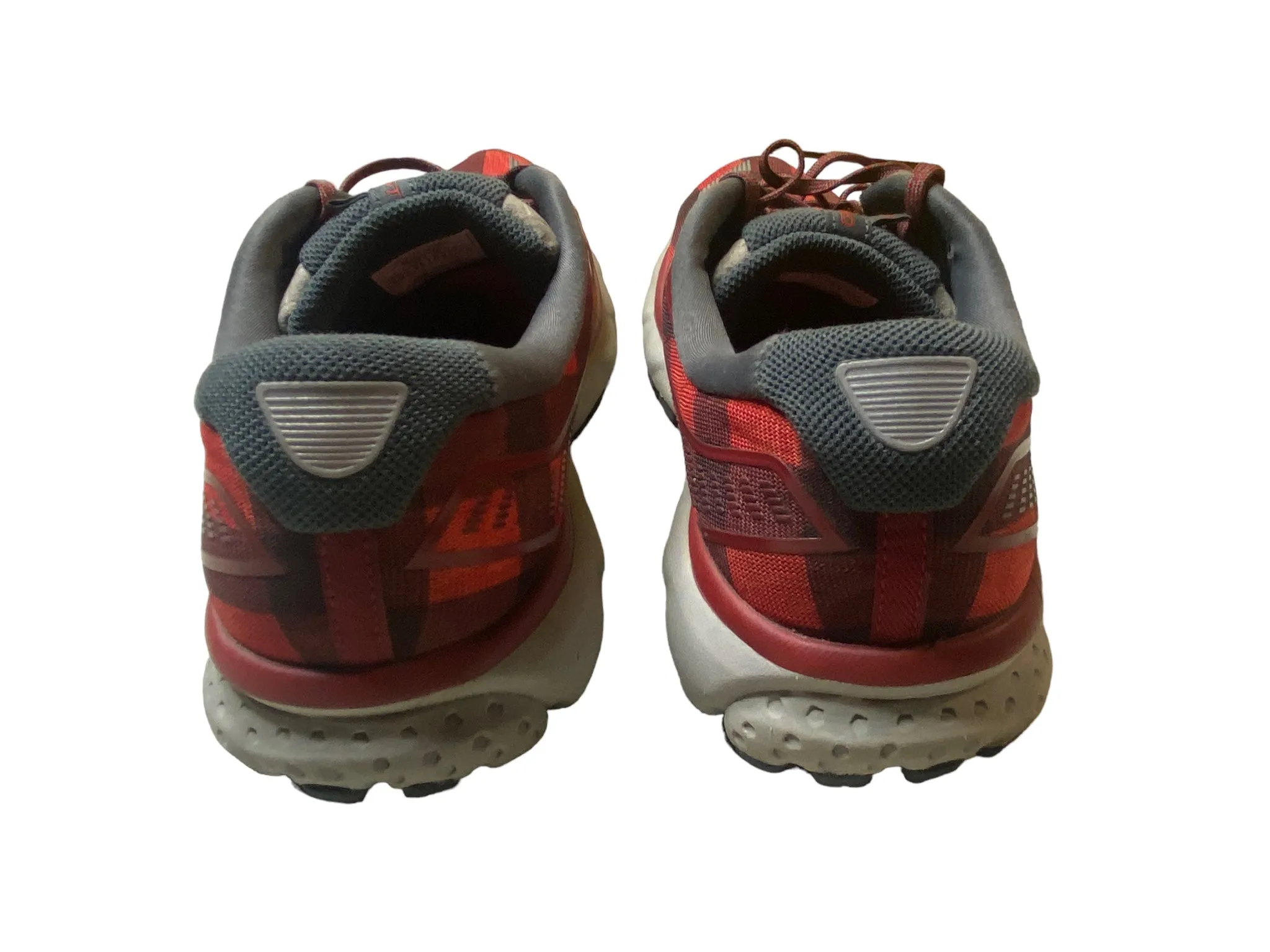 Brooks Ghost 12 Flannel Red Black Running Shoes Men's (Size: 9.5) 1103161D386