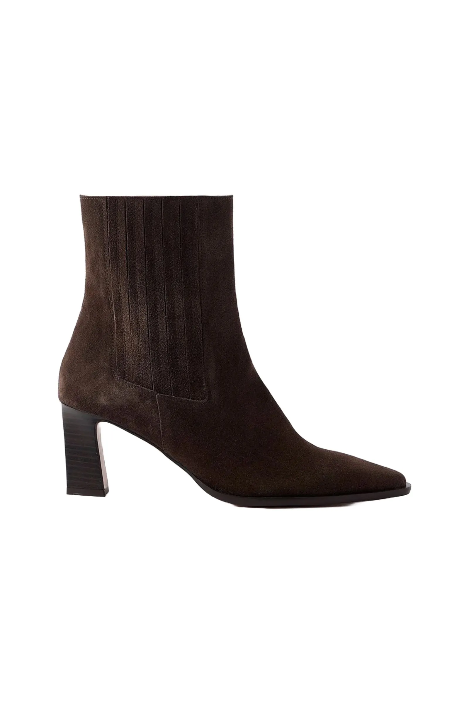 Brown Suede Ankle Boots