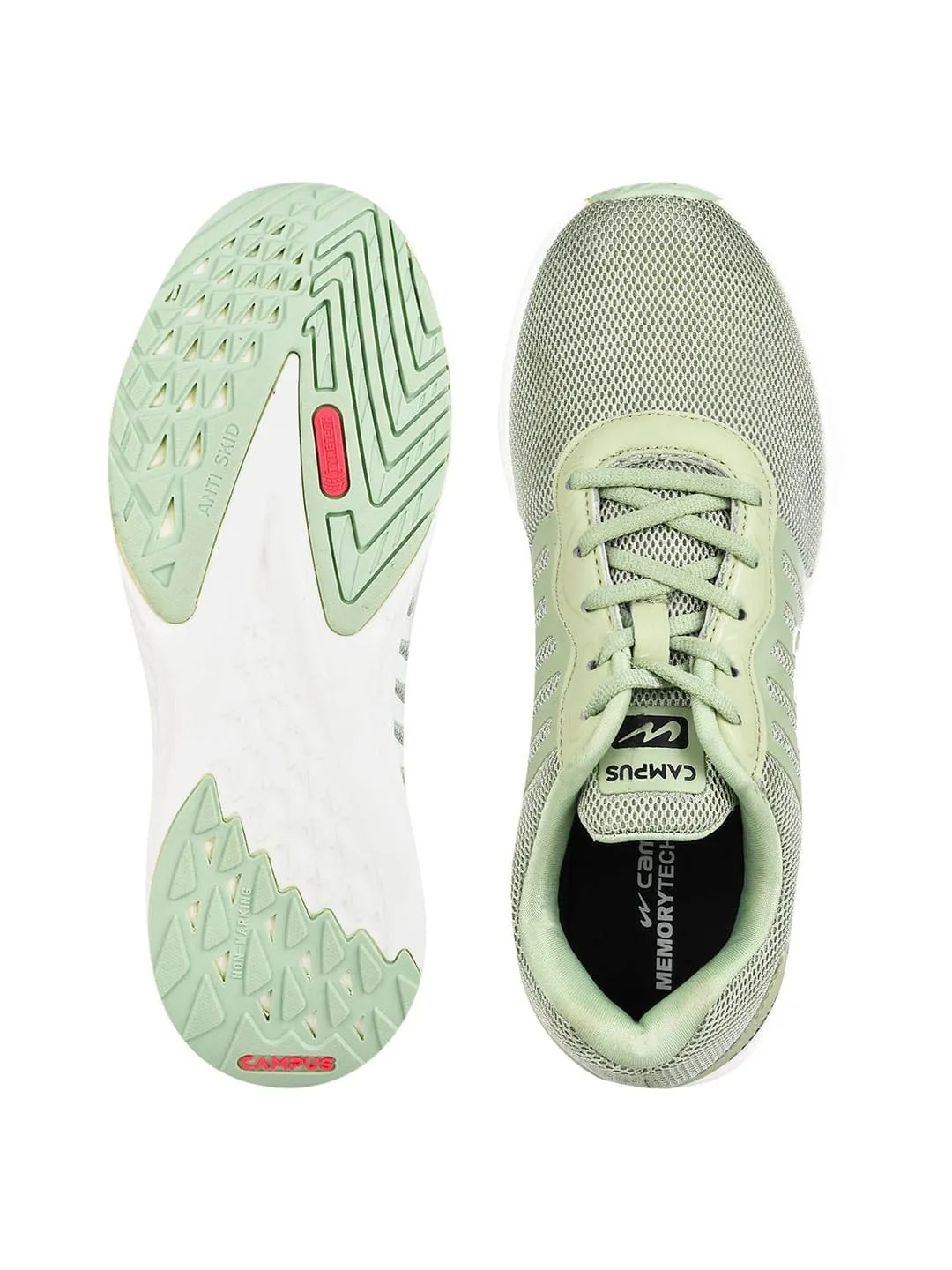 CAMP-NAAZ Green Women's Running Shoes