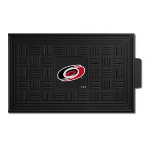 Carolina Hurricanes Heavy Duty Vinyl Medallion Door Mat - 19.5in. x 31in.