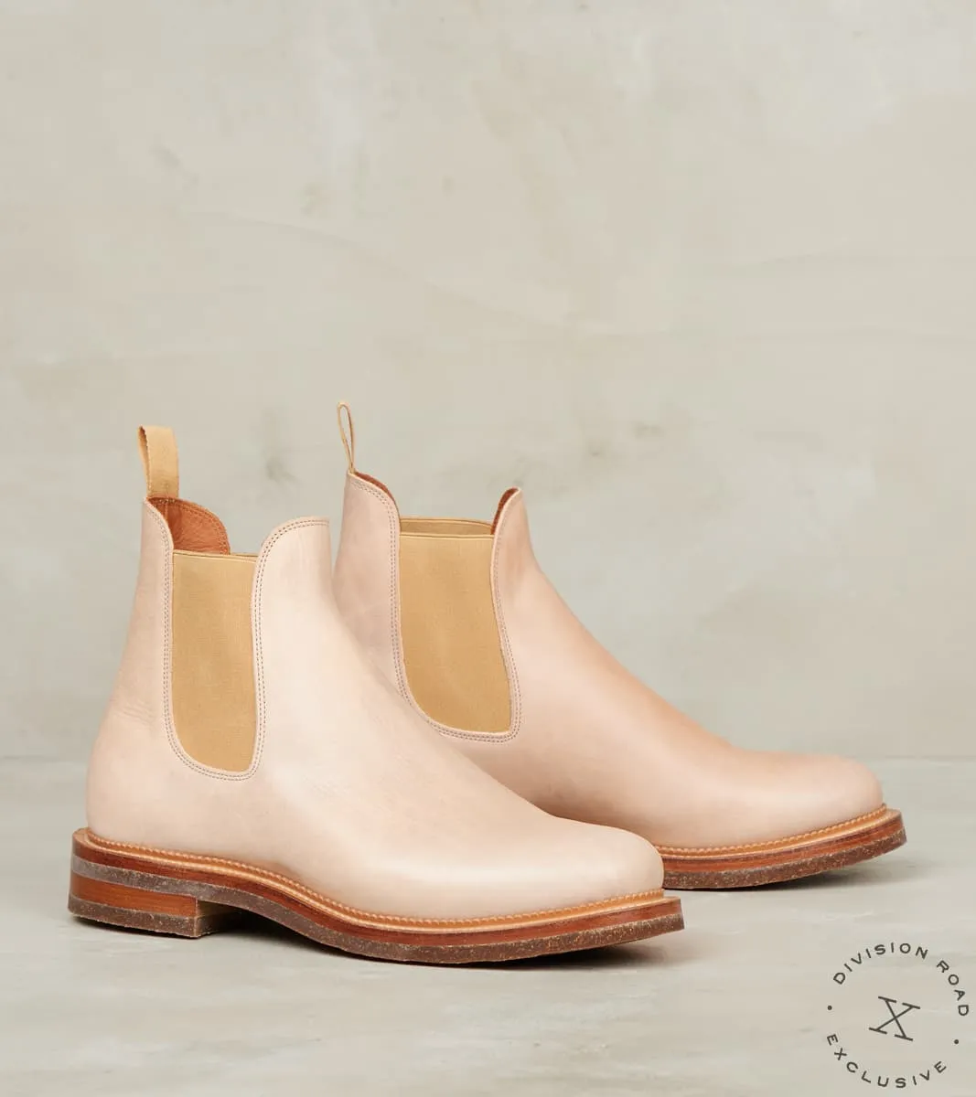 Chelsea Boot - 2030 - Lactae Hevea - Conceria Champagne Washed Vacchetta 800