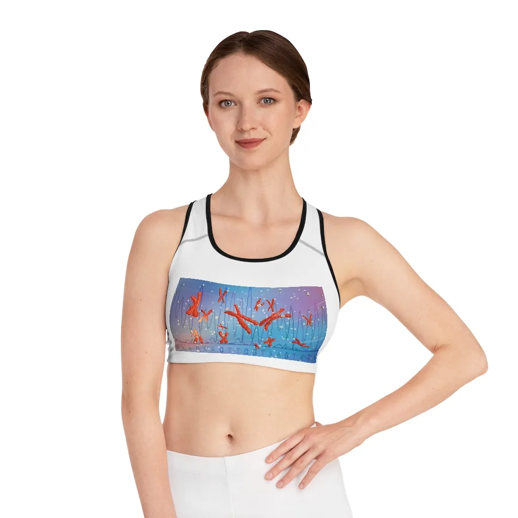 Chromosomes Sports Bra (AOP)