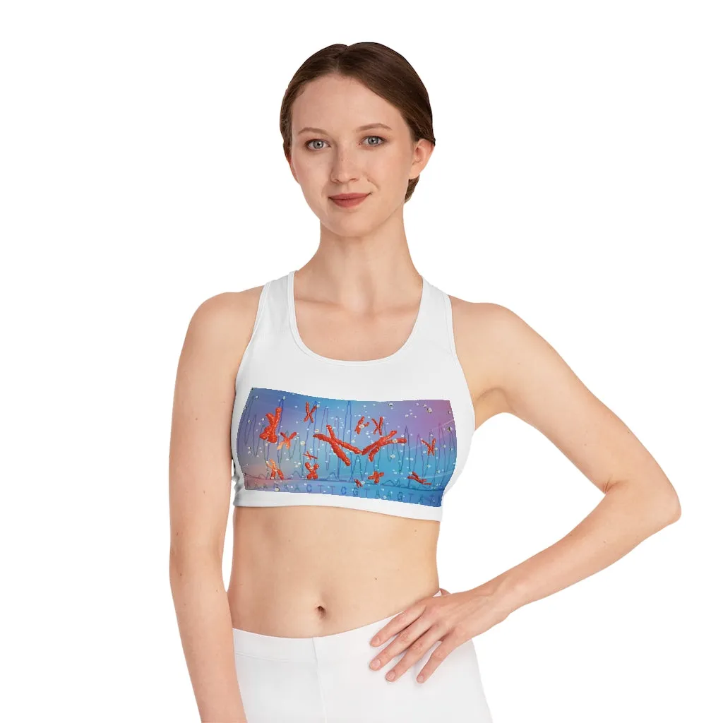 Chromosomes Sports Bra (AOP)