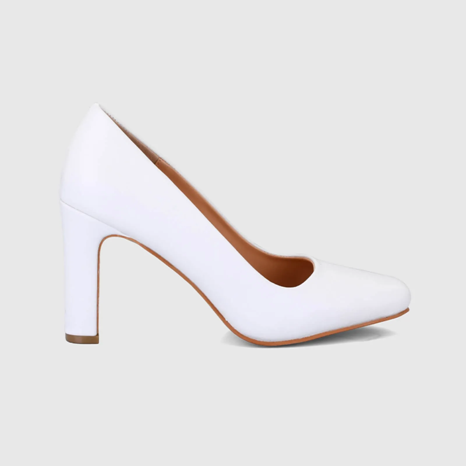 Chunky Block Heel Working Pumps