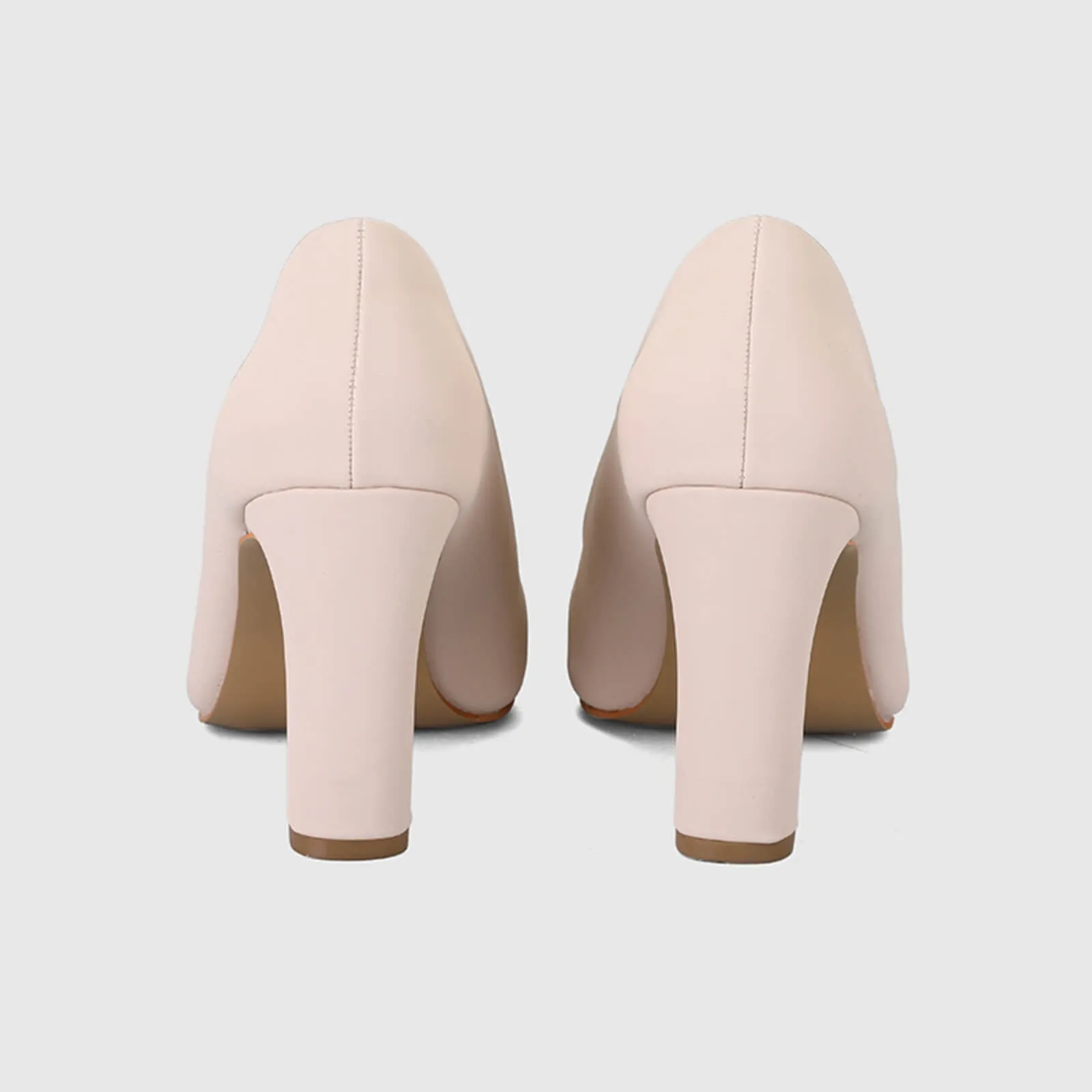 Chunky Block Heel Working Pumps