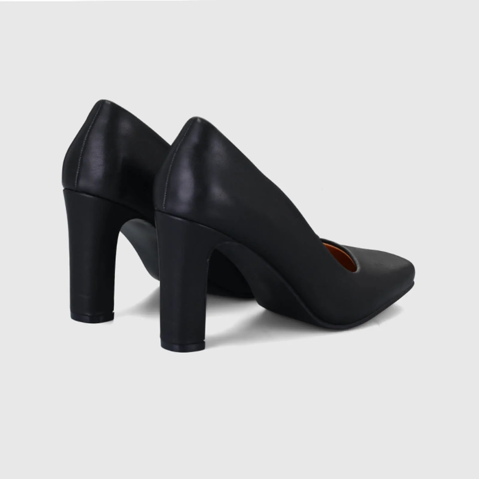 Chunky Block Heel Working Pumps