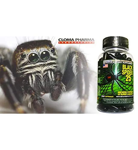 Cloma Pharma Black Spider Fat Burner 100 Caps