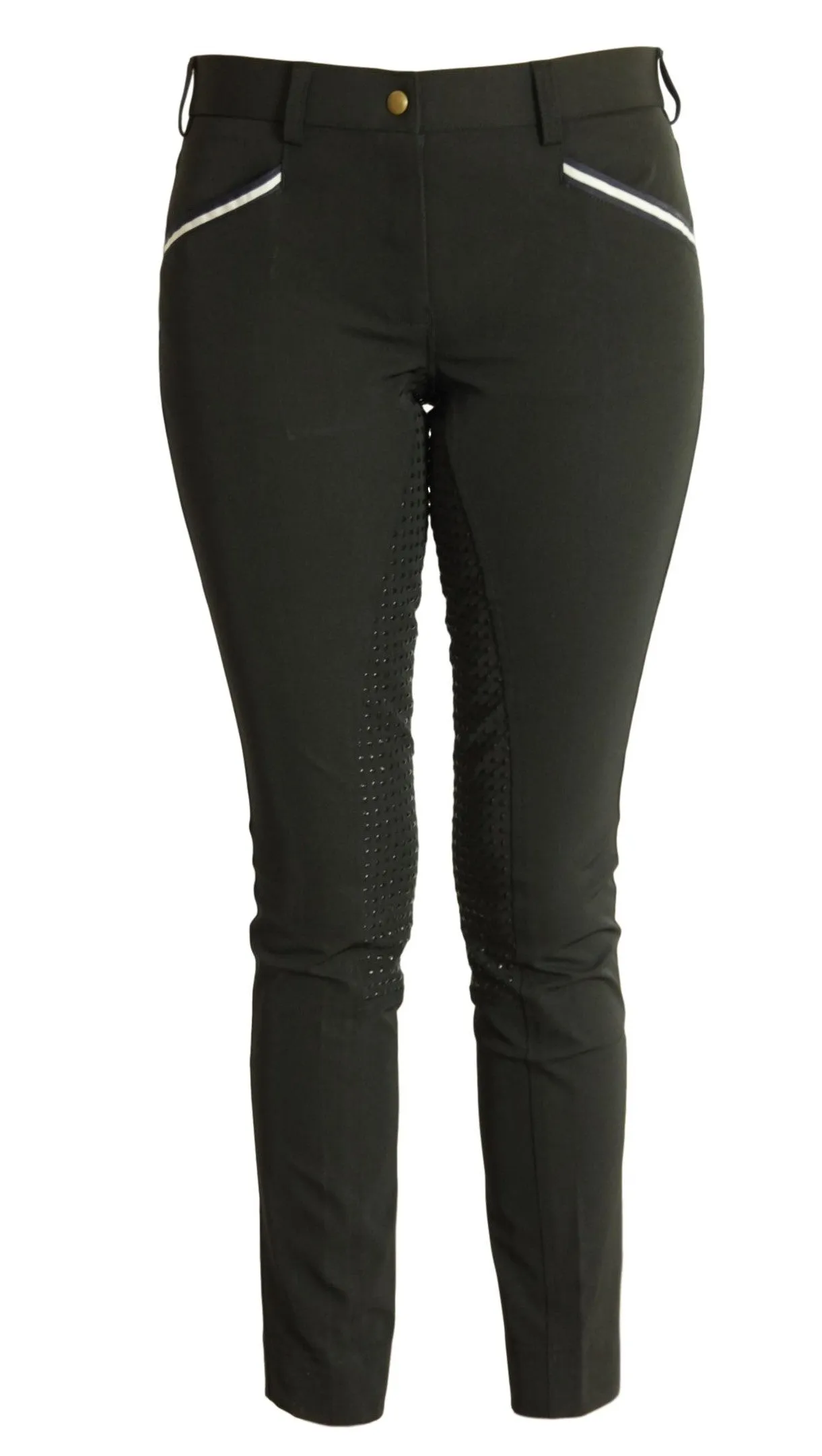 CoolMax Jodhpurs in sizes 6 to 28, in Black with Silicone seat grip