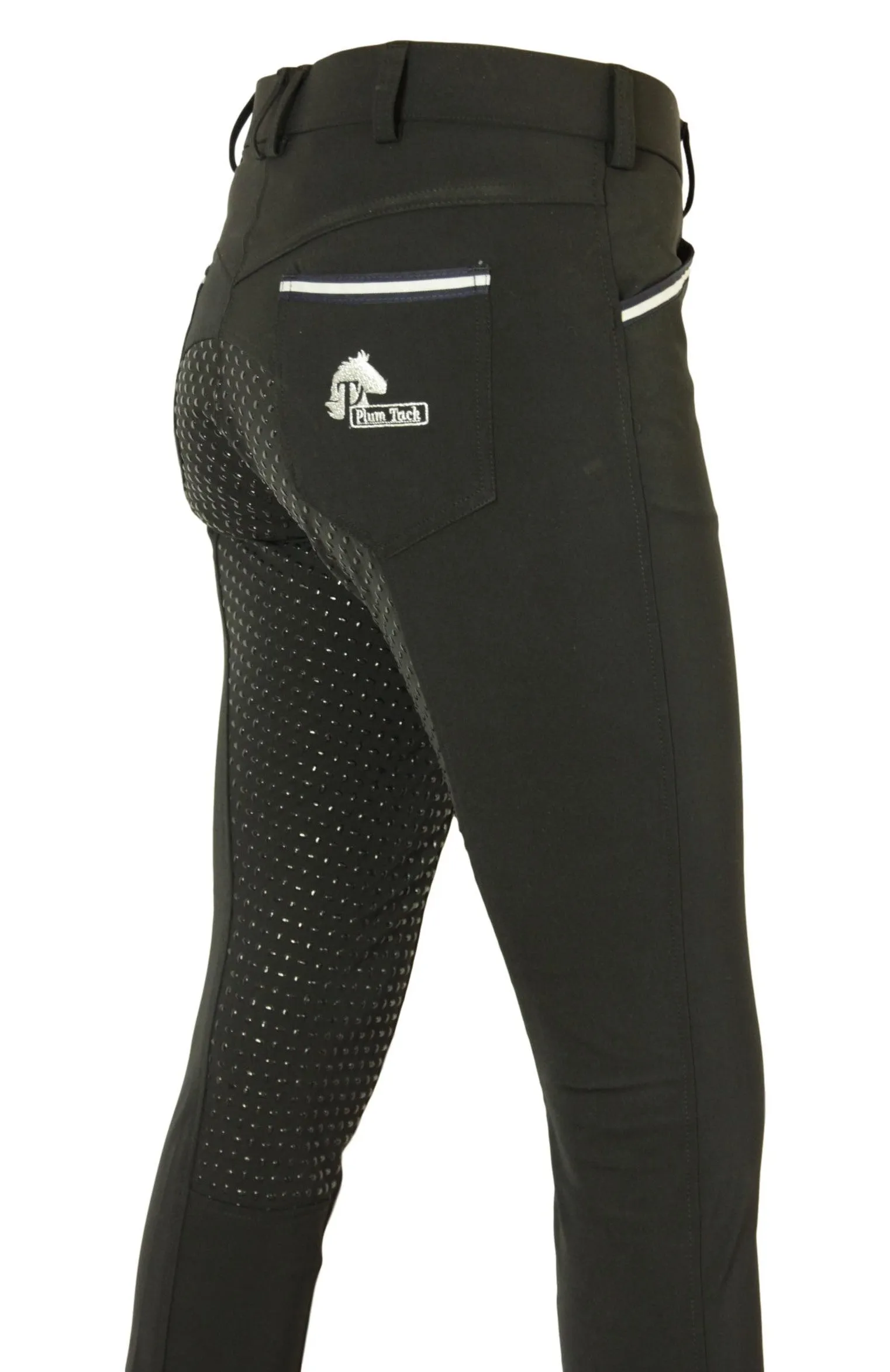 CoolMax Jodhpurs in sizes 6 to 28, in Black with Silicone seat grip