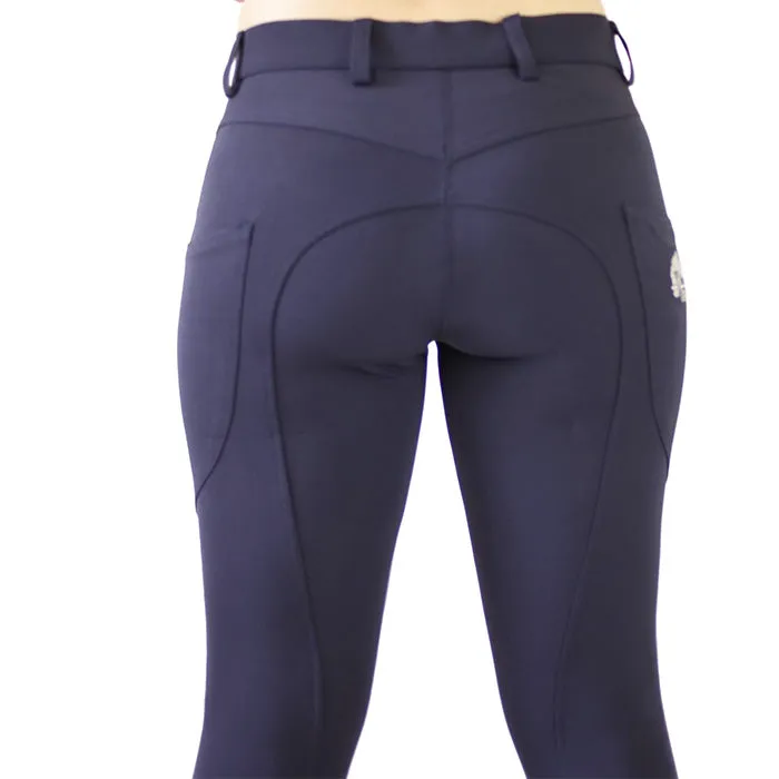 CoolMax Navy Breeches with NO Silicone