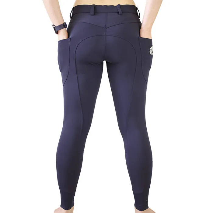 CoolMax Navy Breeches with NO Silicone