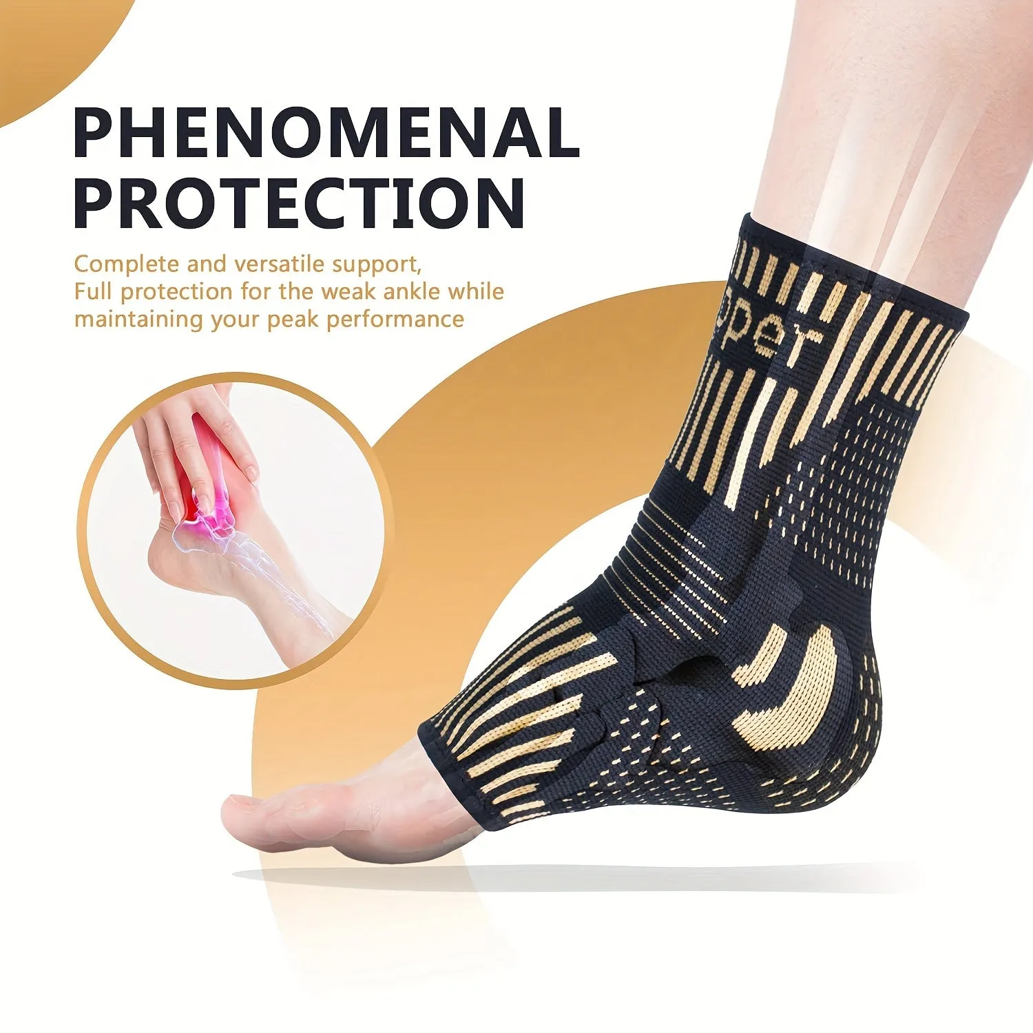 Copper Compression Foot Sleeves Fast Recovery  Pain Relief