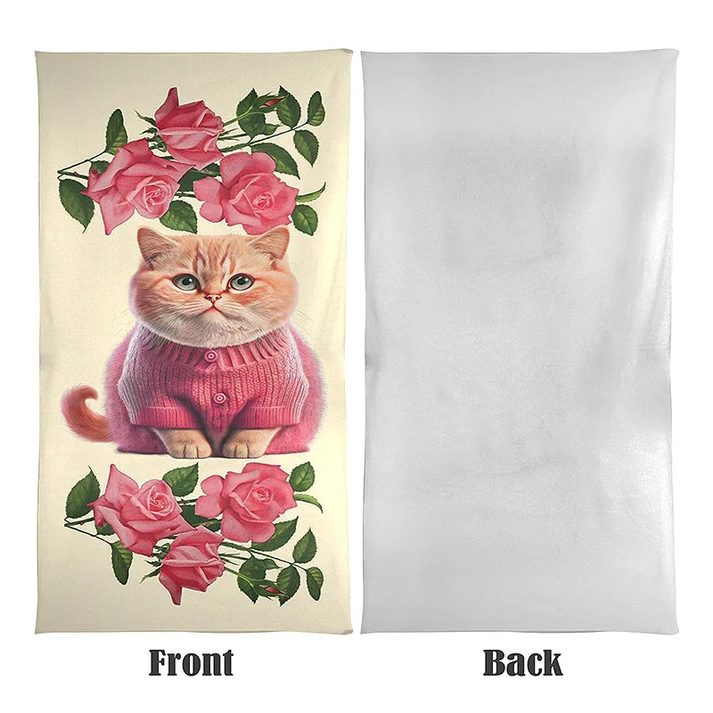 Cute Cat Beach Towel 31"x71"