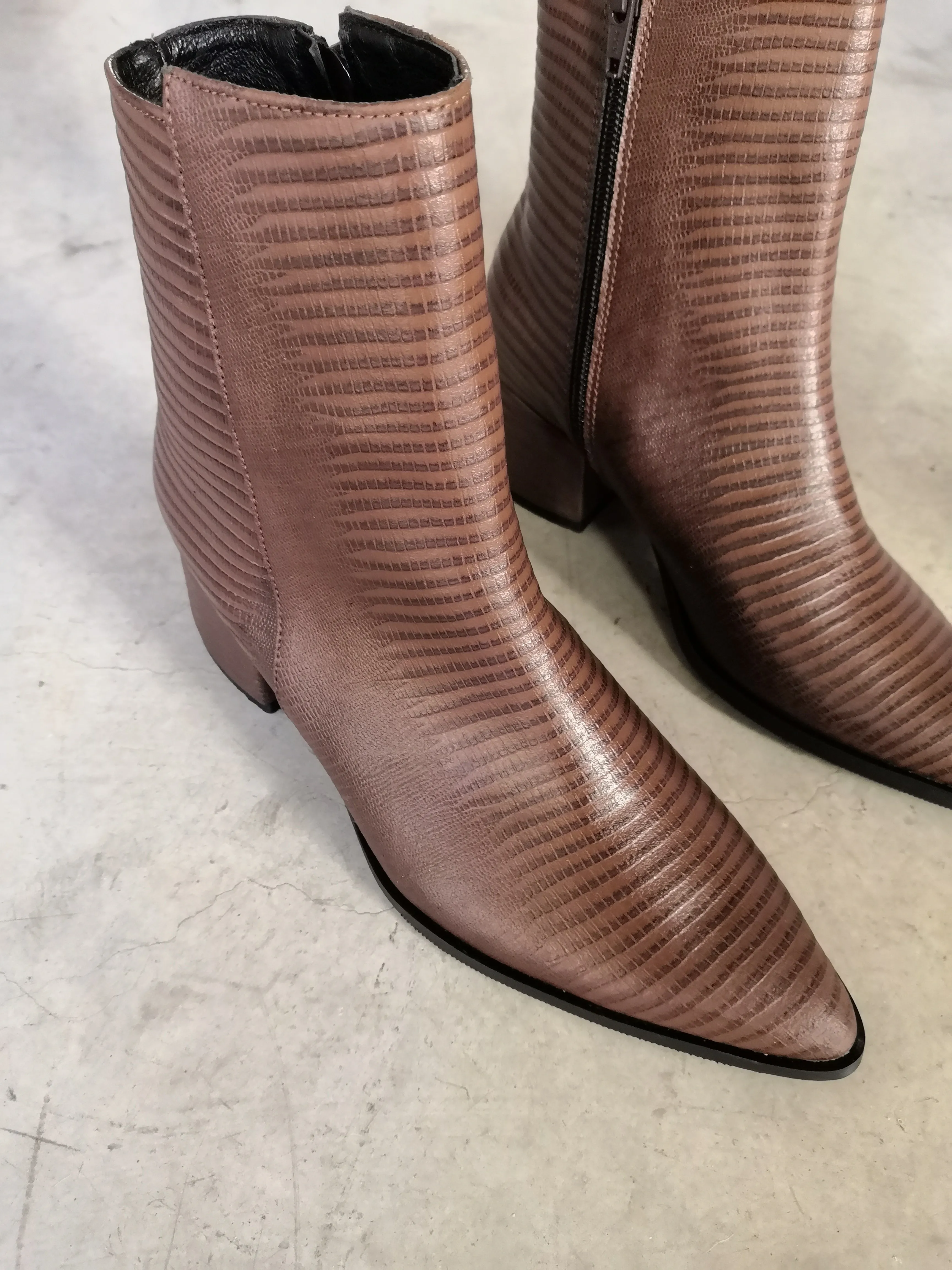 Dark Brown Heeled Boots