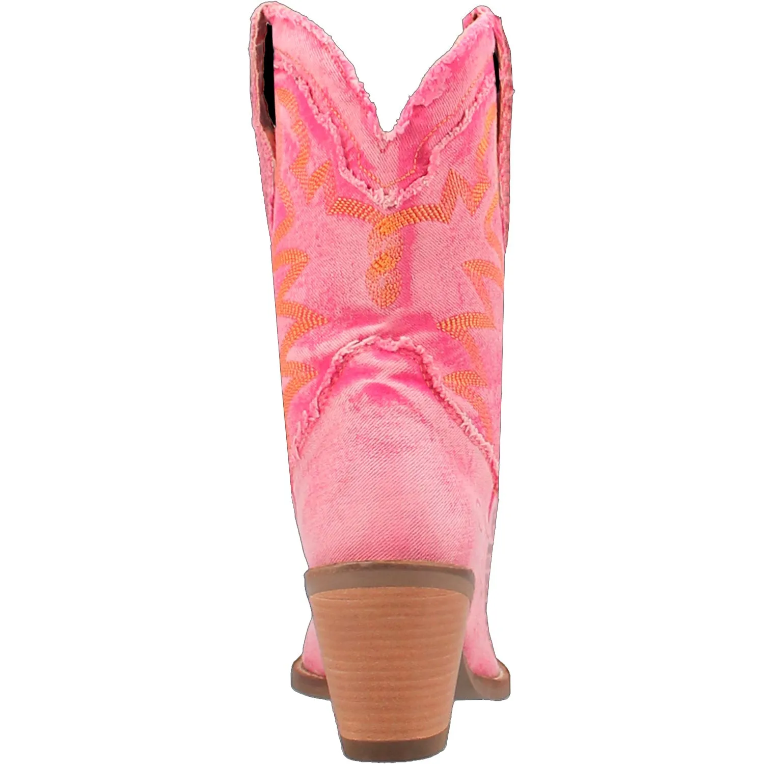 Dingo Womens Yall Need Dolly Pink Denim Cowboy Boots