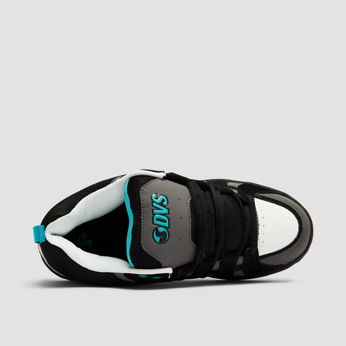 DVS Primo Shoes - Black/Charcoal/Turquois Nubuck