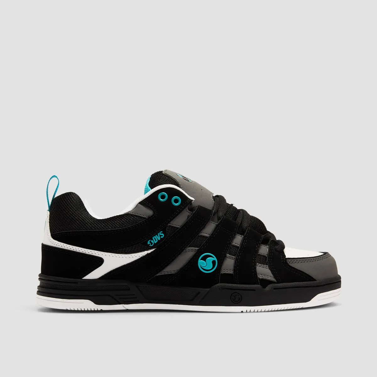 DVS Primo Shoes - Black/Charcoal/Turquois Nubuck