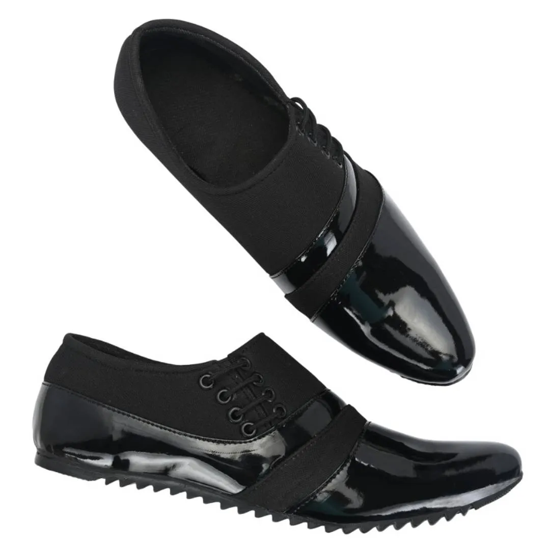 Elegant & Stylish Black Patent Casual Shoes For Men