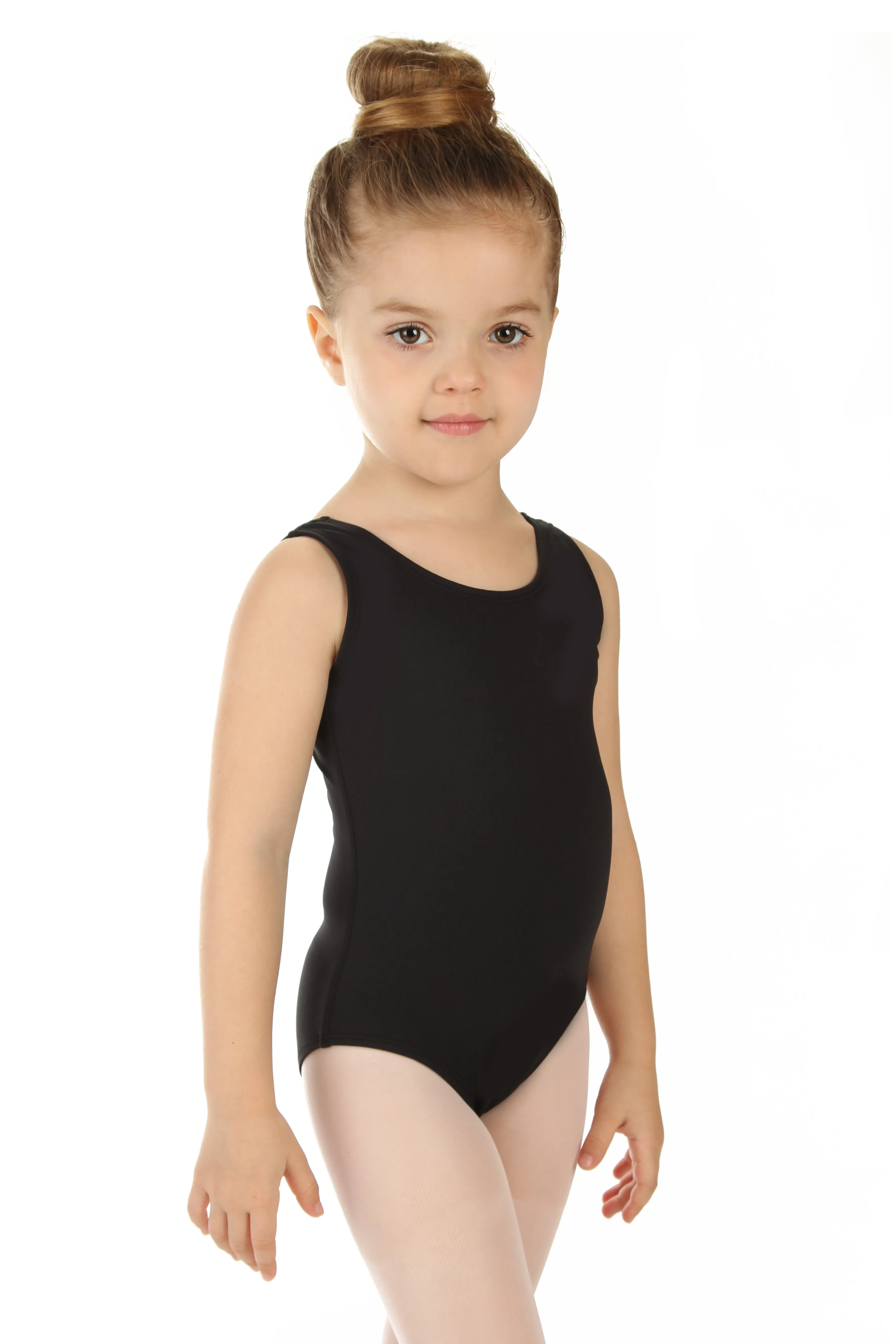 Elowel Kids Girls' Tank Leotard (Size 2-14 Years) Black