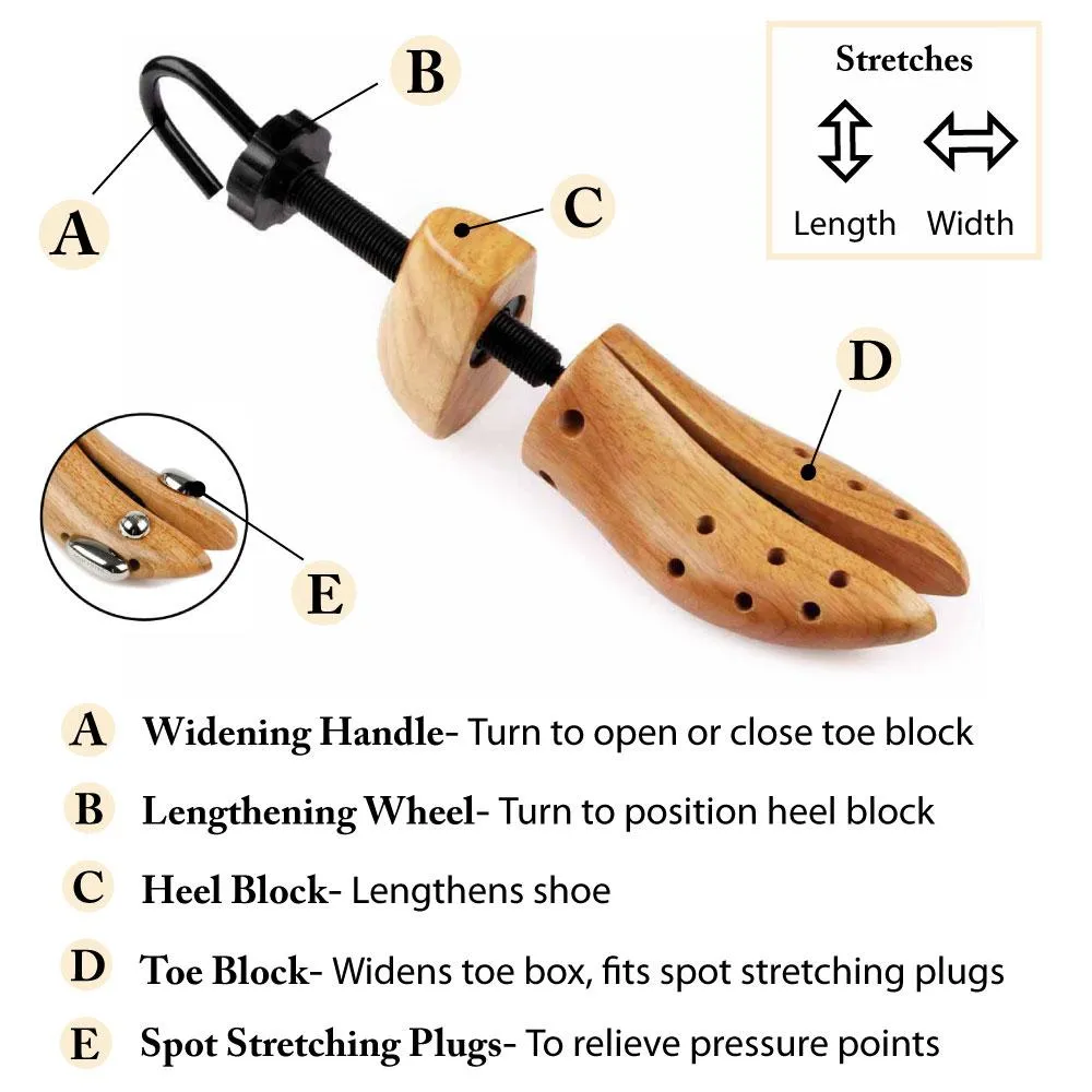 FootFitter Professional 2-Way Single Shoe Stretcher - PS11/PS21