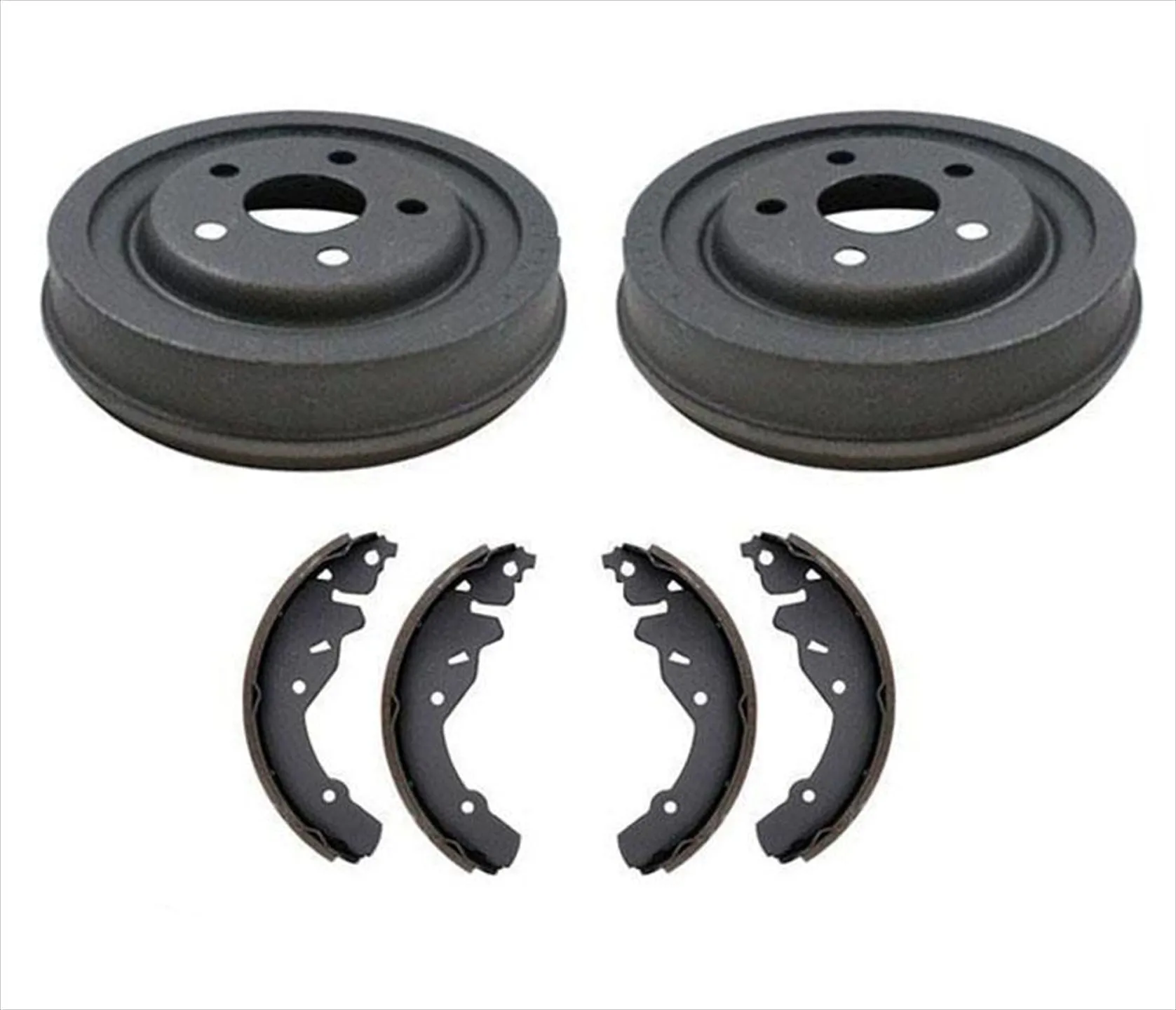 for 2001-2004 Pt Cruiser No ABS 8.66 Inch (2)  Rear Brake Drums & Shoes