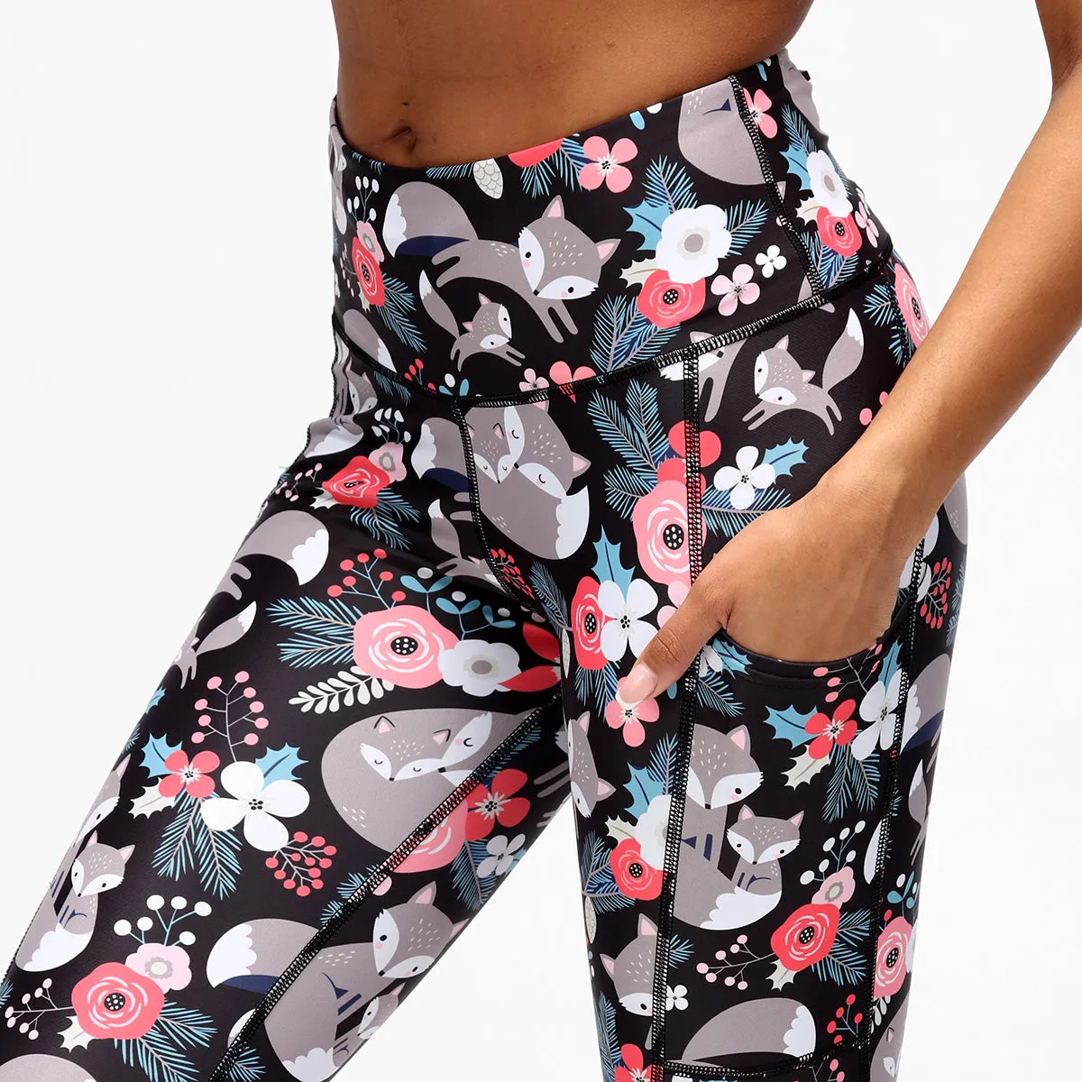 Foxy Floral  Leggings